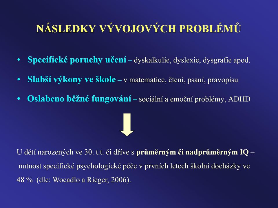 emoční problémy, ADHD U dětí