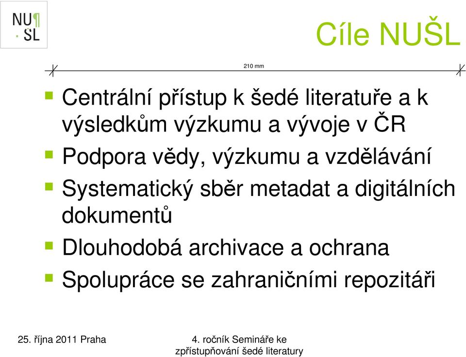 vzdělávání Systematický sběr metadat a digitálních