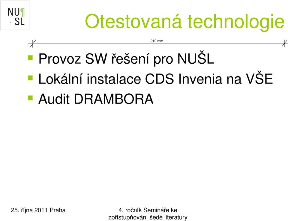 NUŠL Lokální instalace