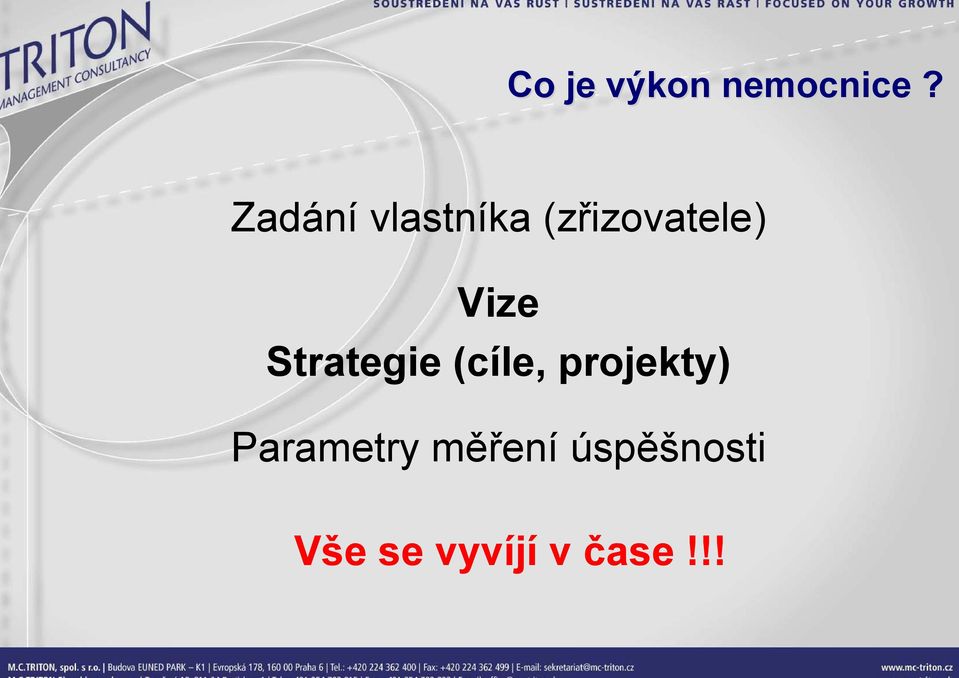 Vize Strategie (cíle, projekty)