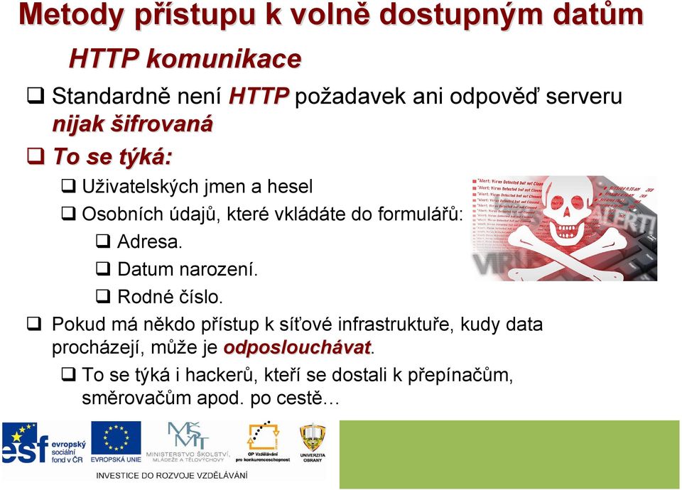 formulářů: Adresa. Datum narození. Rodné číslo.