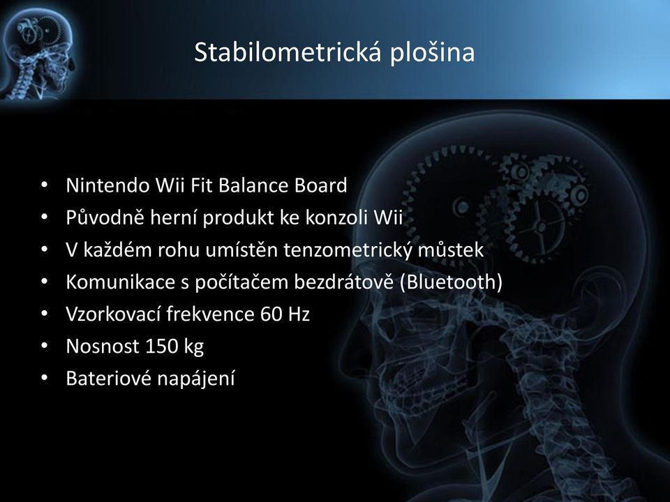 tenzometrický můstek Komunikace s počítačem bezdrátově