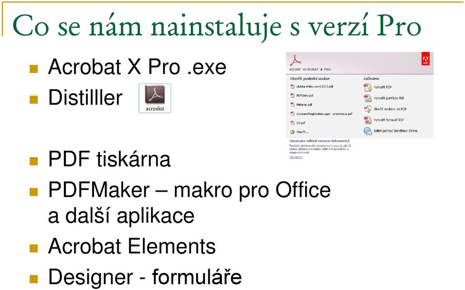 exe Distilller PDF tiskárna PDFMaker
