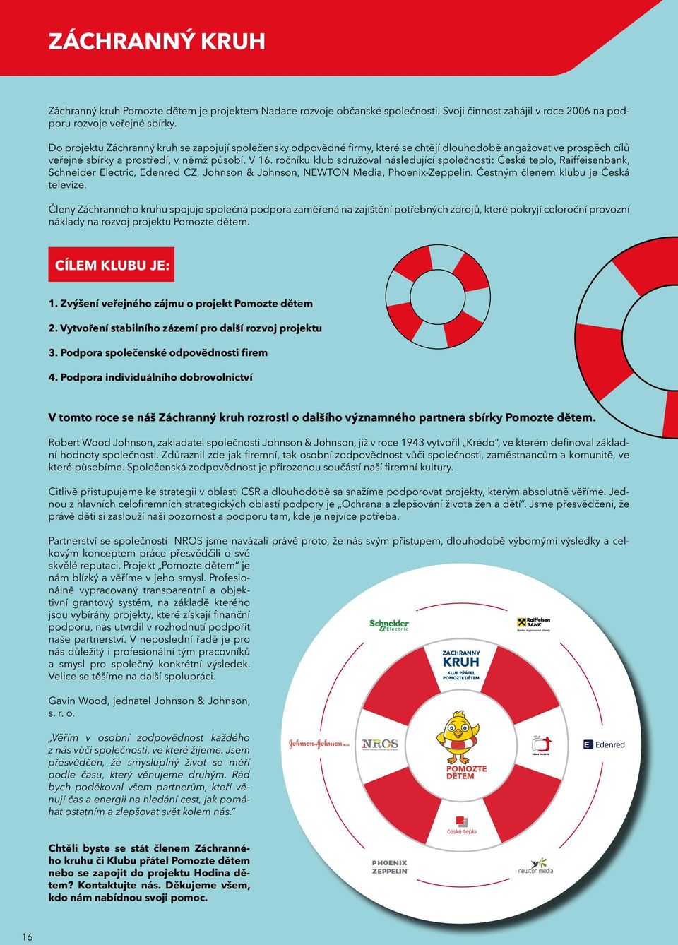 ročníku klub sdružoval následující společnosti: České teplo, Raiffeisenbank, Schneider Electric, Edenred CZ, Johnson & Johnson, NEWTON Media, Phoenix-Zeppelin. Čestným členem klubu je Česká televize.