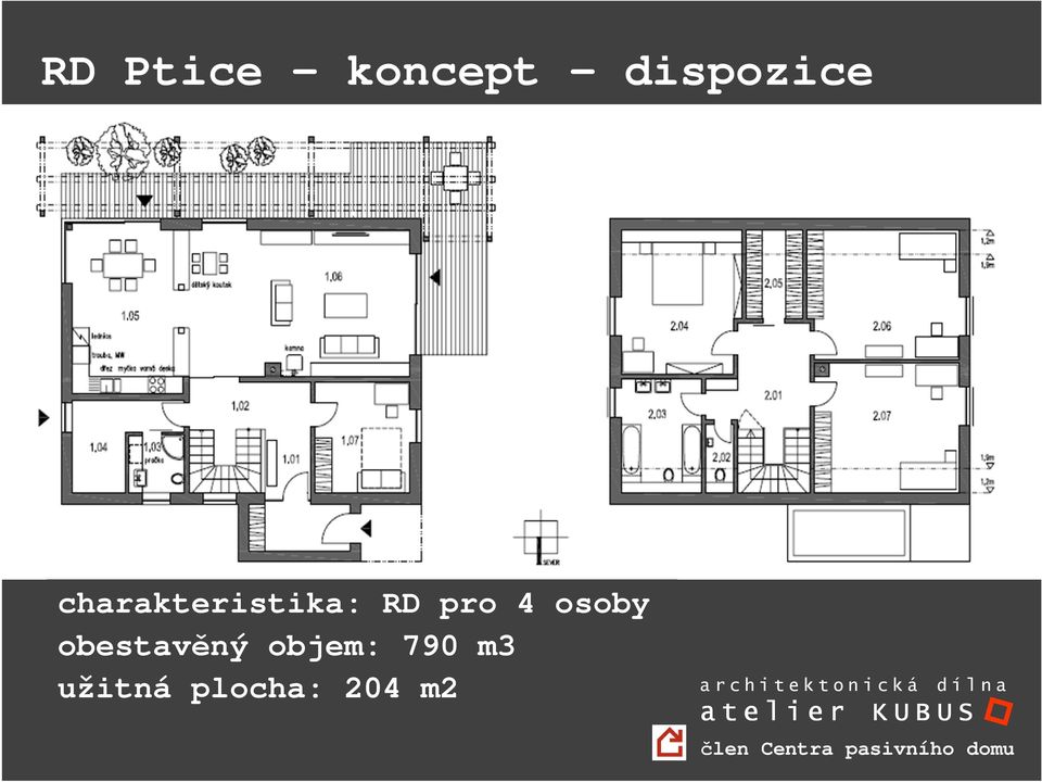 RD pro 4 osoby obestavěný