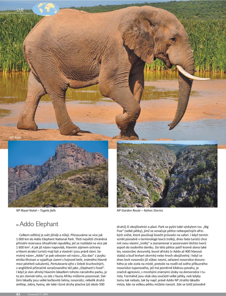 A jak již název napovídá, hlavním zájmem ochrany a hlavní atrakcí turistů mají být a vlastně i jsou právě sloni. Samotný název Addo je pak odvozen od názvu!