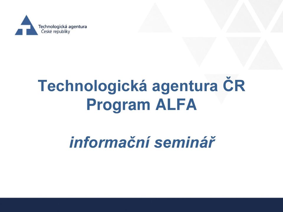 Program ALFA