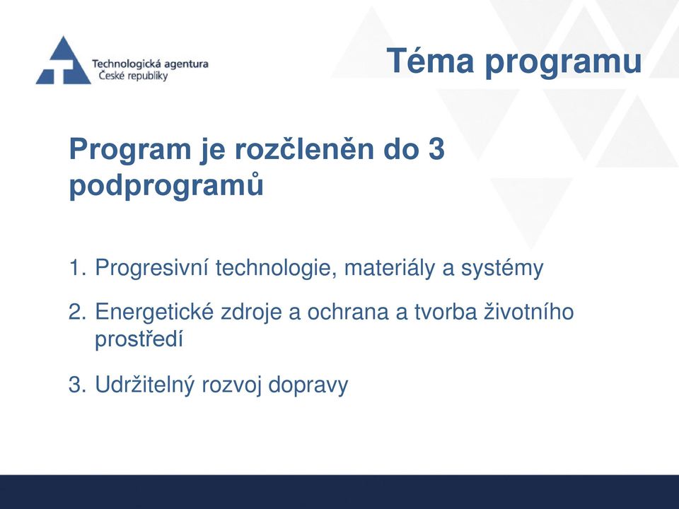 Progresivní technologie, materiály a systémy 2.