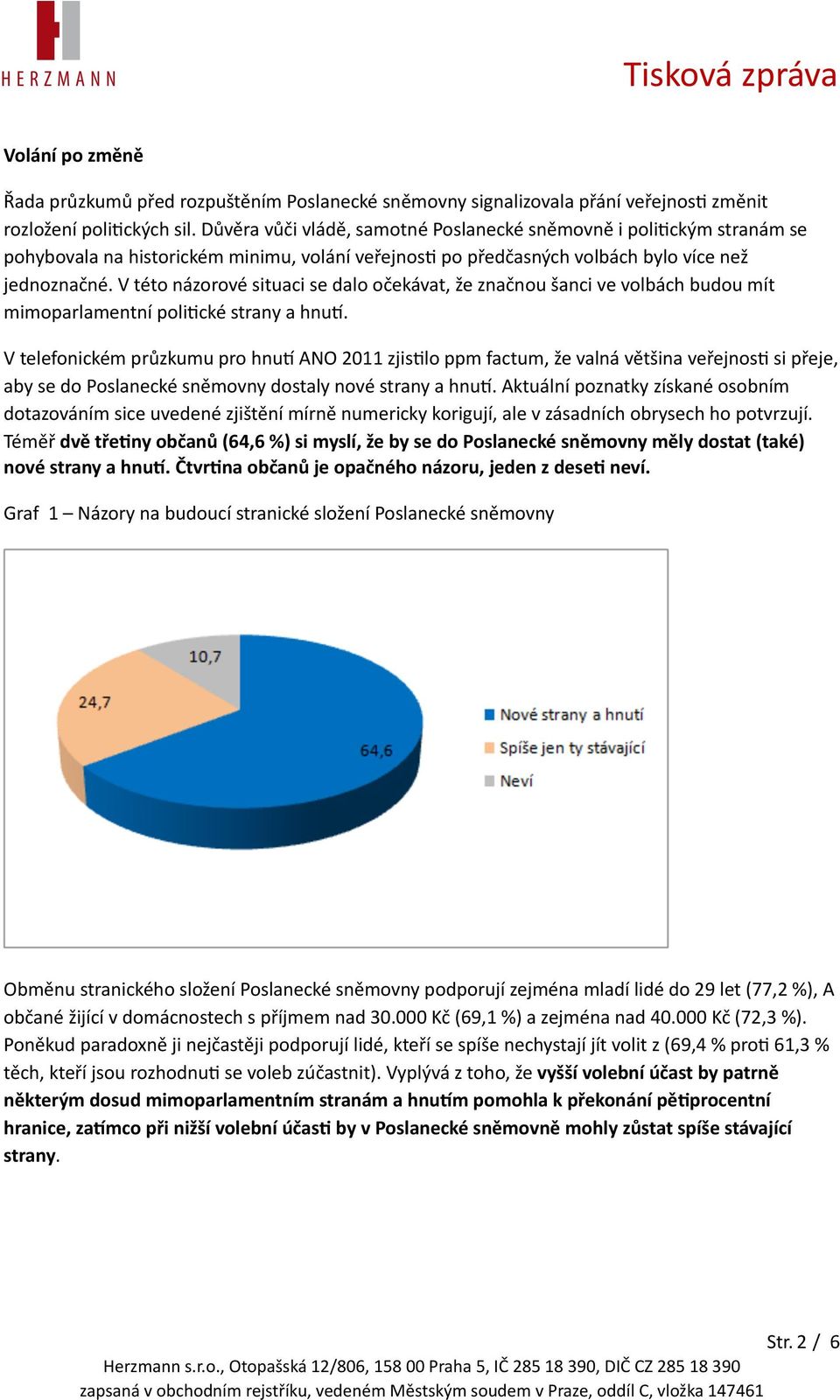 V této názorové situaci se dalo očekávat, že značnou šanci ve volbách budou mít mimoparlamentní poli[cké strany a hnu].