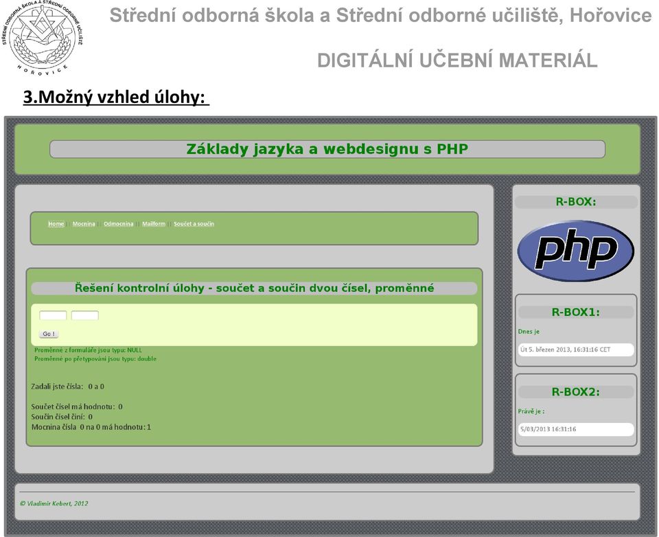 úlohy: