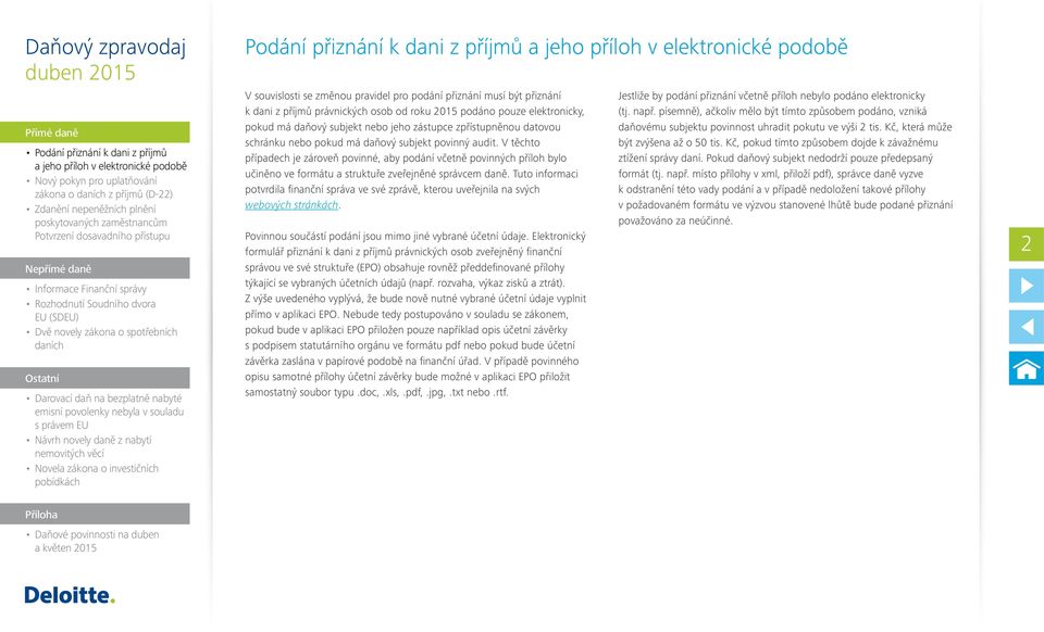 V těchto případech je zároveň povinné, aby podání včetně povinných příloh bylo učiněno ve formátu a struktuře zveřejněné správcem daně.