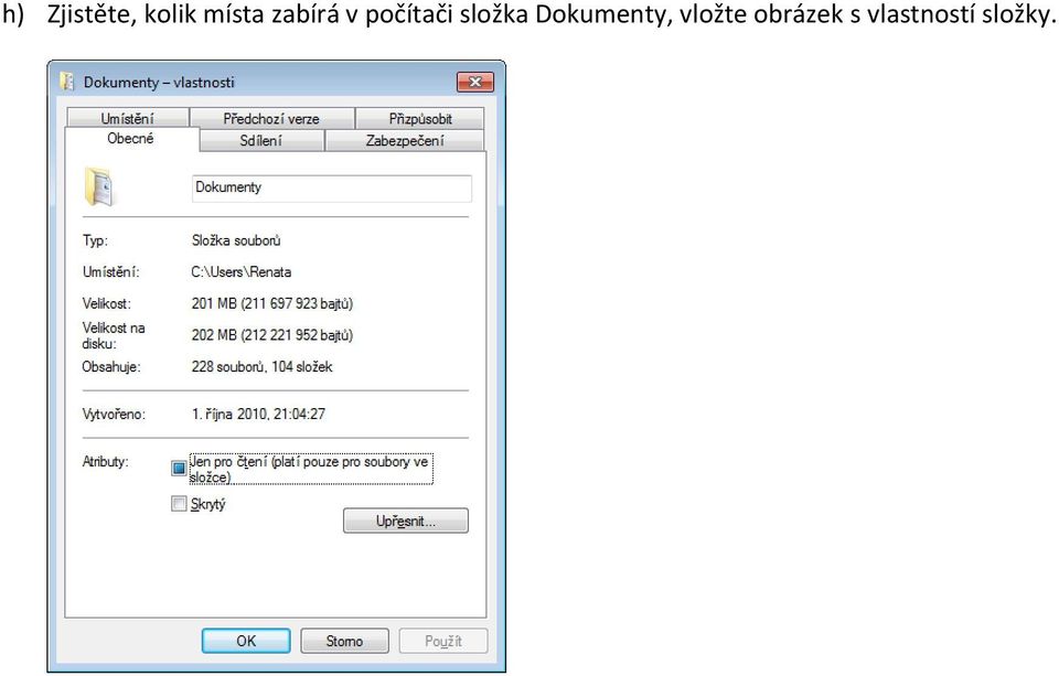 složka Dokumenty,