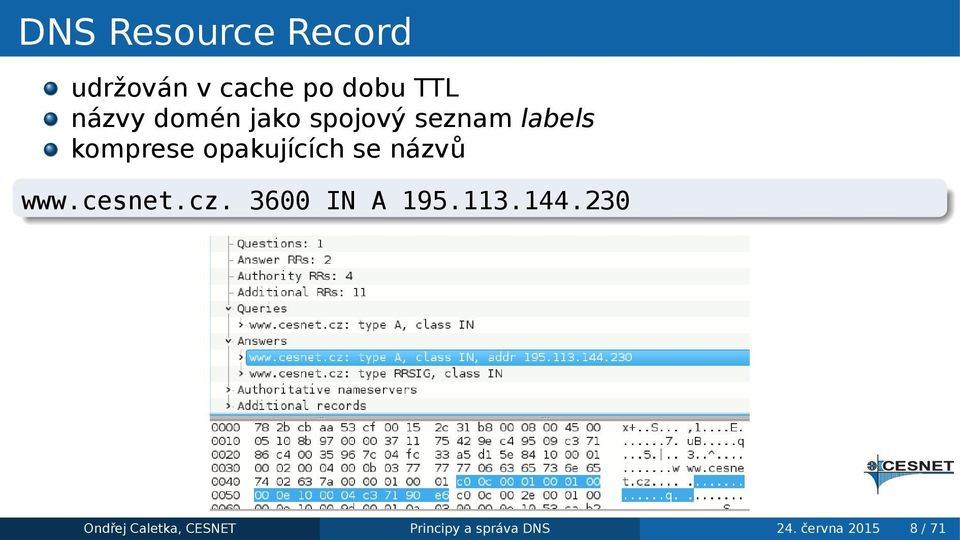 se názvů ẉwwcesnetcz 3600 IN A 195113144230 Ondřej