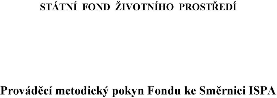 Prováděcí metodický