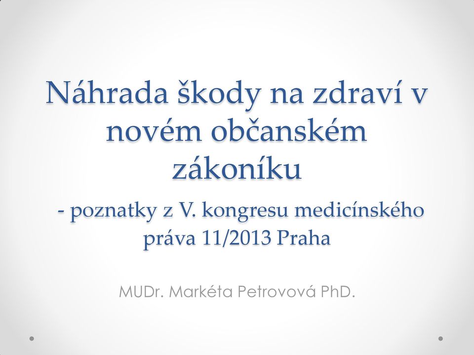 kongresu medicínského práva