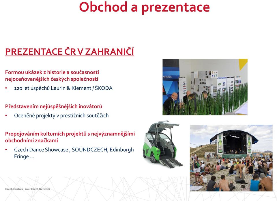 nejúspěšnějších inovátorů Oceněné projekty v prestižních soutěžích Propojováním kulturních