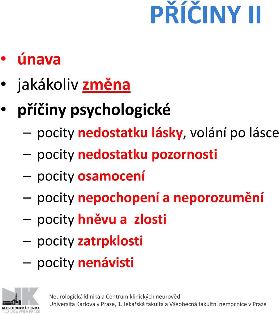 pozornosti pocity osamocení pocity nepochopení a