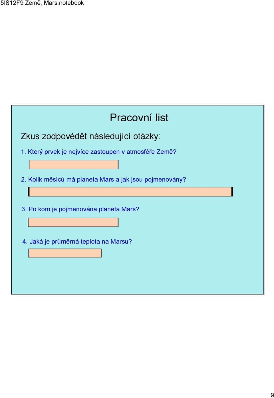 Kolik měsíců má planeta Mars a jak jsou pojmenovány?