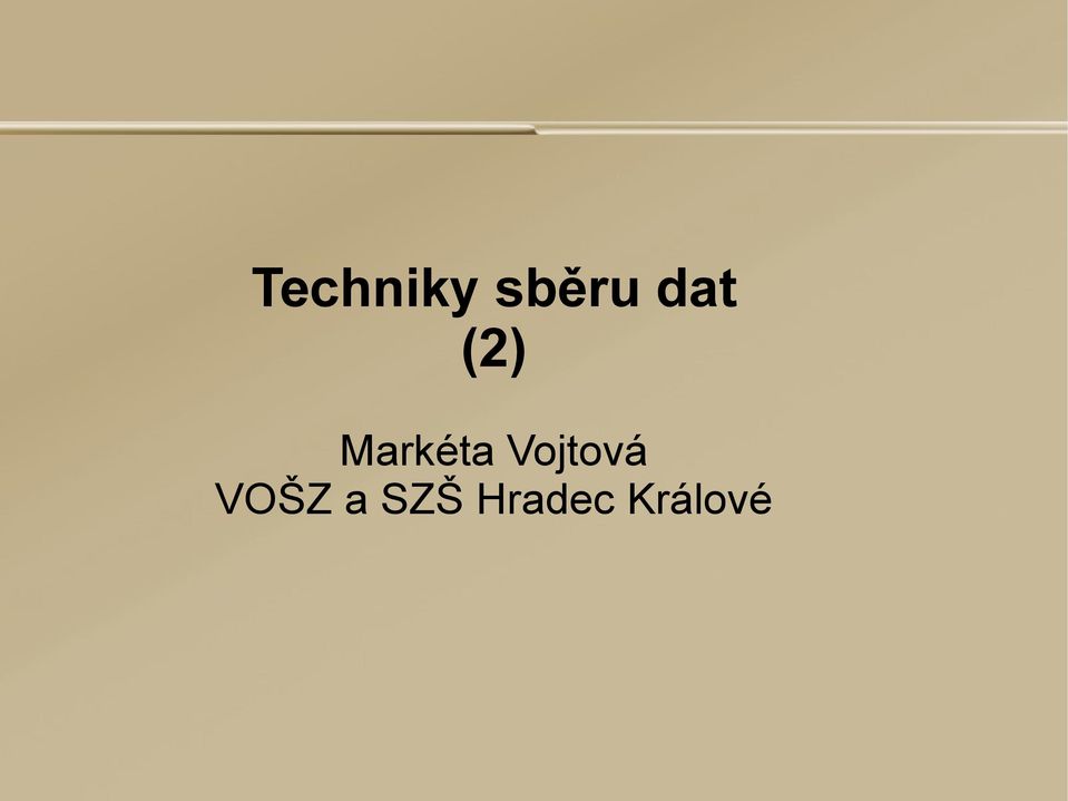 Vojtová VOŠZ a