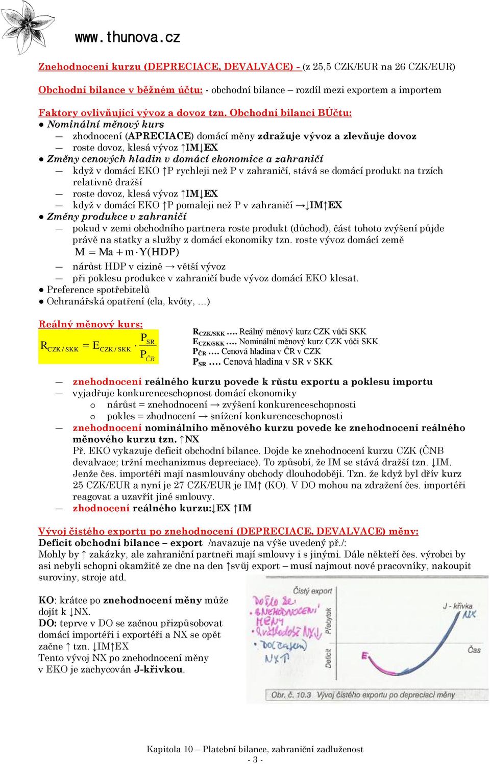 když v domácí EKO P rychleji než P v zahraničí, stává se domácí produkt na trzích relativně dražší roste dovoz, klesá vývoz IM EX když v domácí EKO P pomaleji než P v zahraničí IM EX Změny produkce v