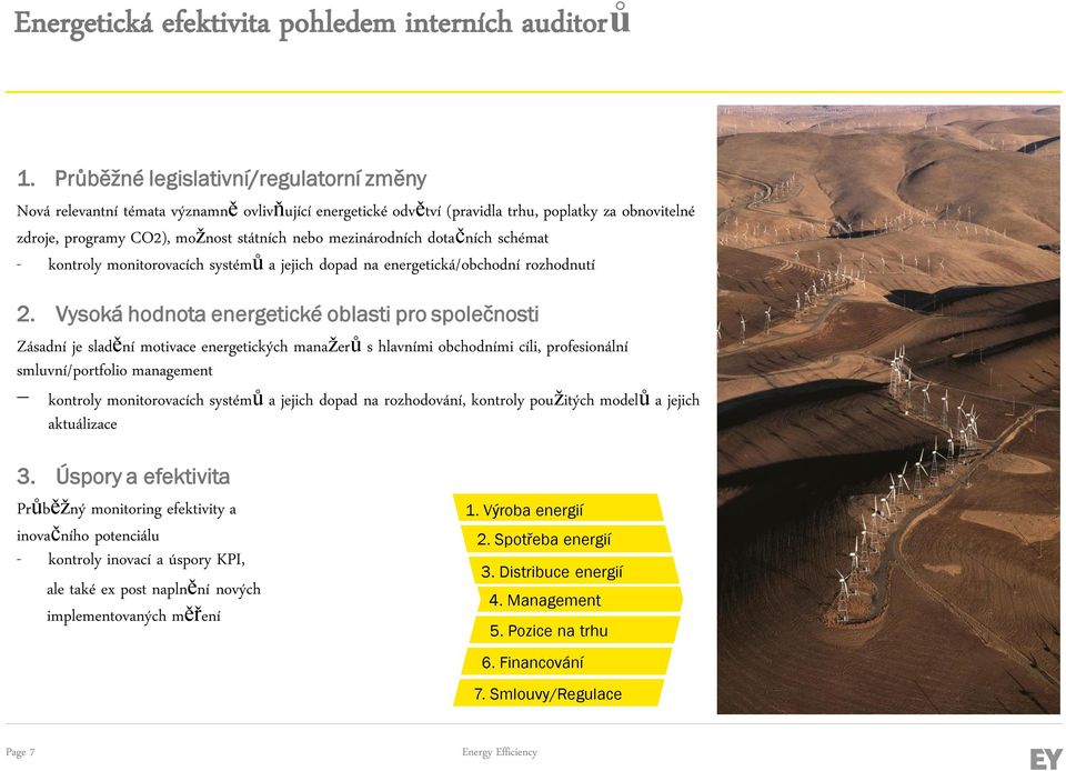 mezinárodních dotačních schémat - kontroly monitorovacích systémů a jejich dopad na energetická/obchodní rozhodnutí 2.