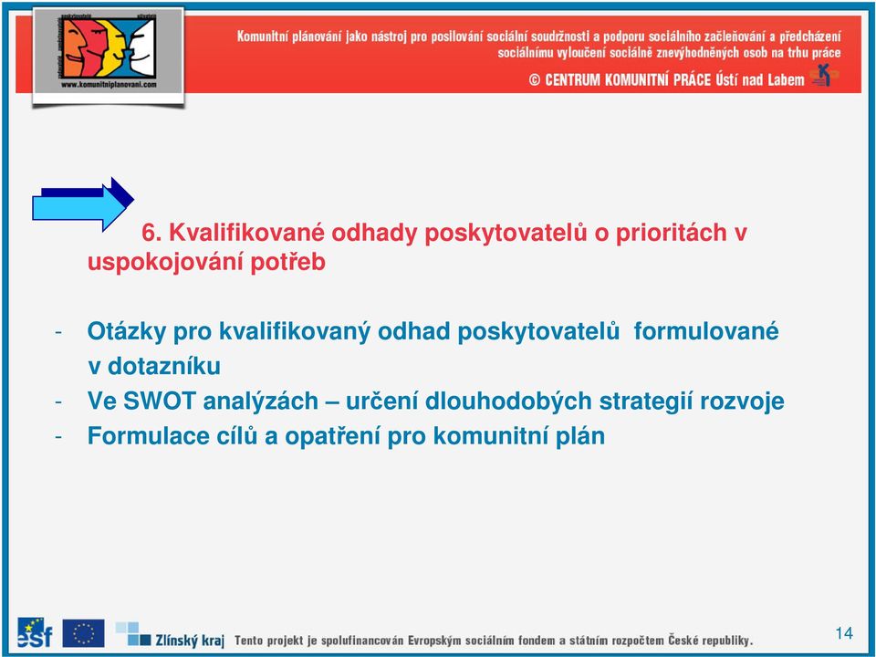 poskytovatelů formulované v dotazníku - Ve SWOT analýzách