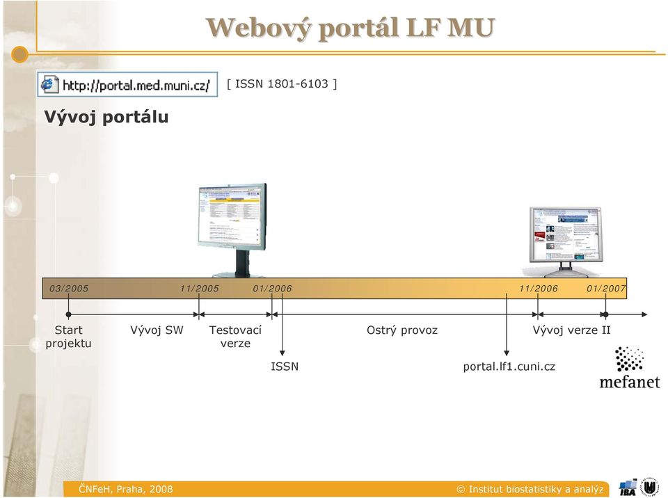 01/2007 Start projektu Vývoj SW Testovací