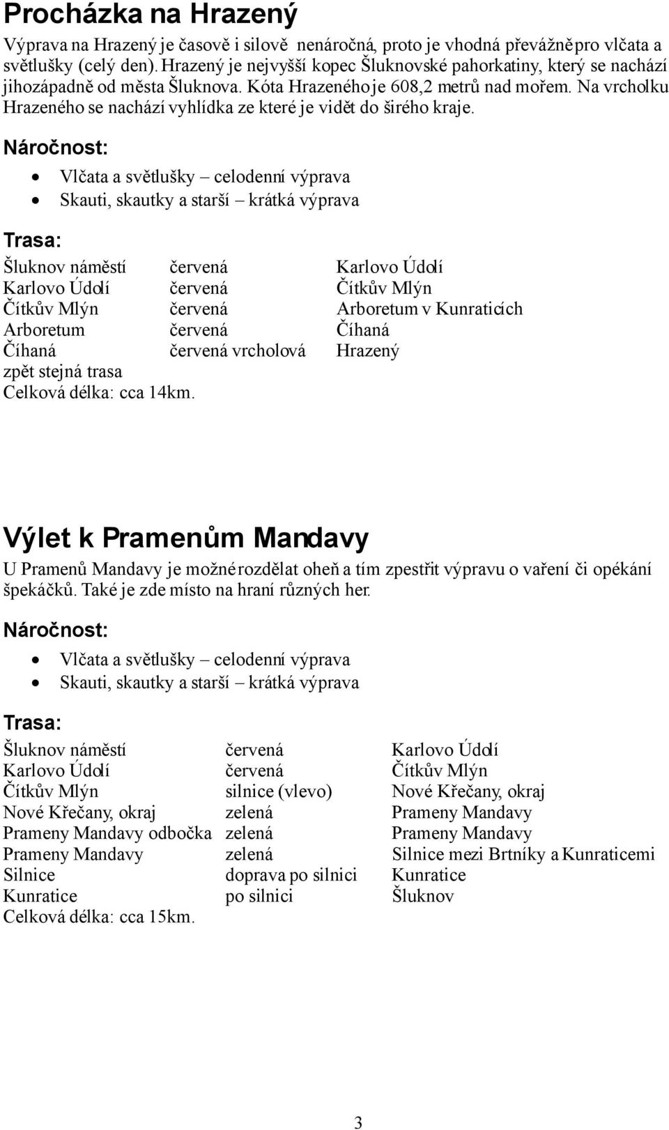 Na vrcholku Hrazeného se nachází vyhlídka ze které je vidět do širého kraje.