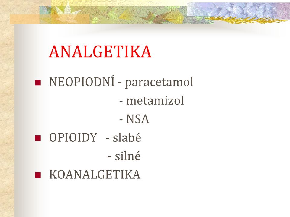 metamizol - NSA