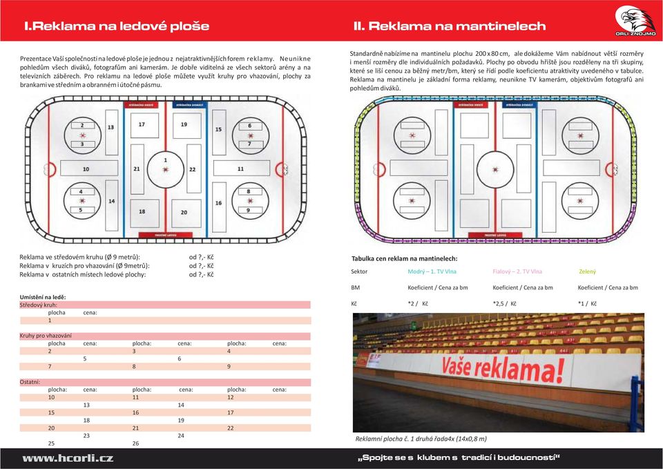 Standardně nabízíme na mantinelu plochu 200 x 80 cm, ale dokážeme Vám nabídnout větší rozměry i menší rozměry dle individuálních požadavků.