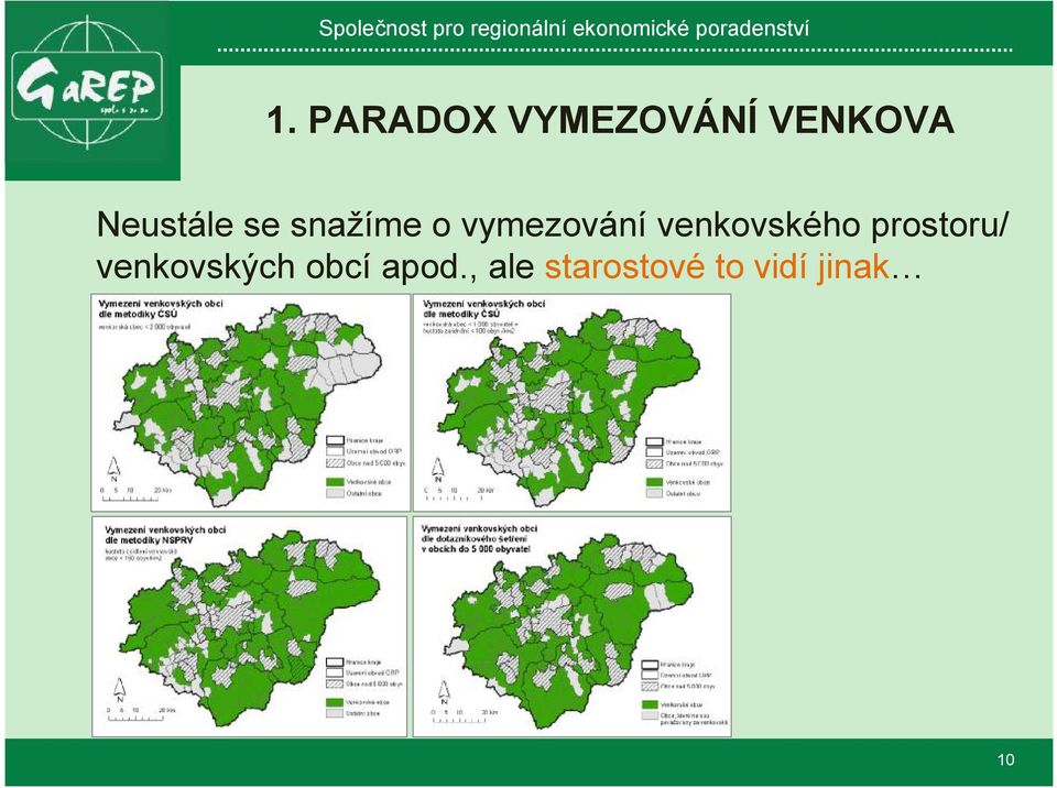 venkovského prostoru/ venkovských