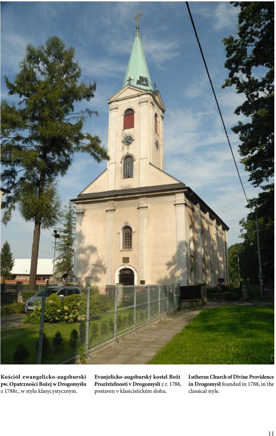 Evanjelicko-augsburský kostel Boží Prozřetelností v Drogomyslí z r.