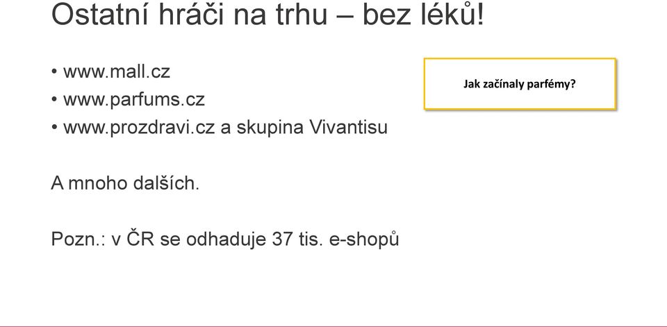 cz a skupina Vivantisu Jak začínaly parfémy?