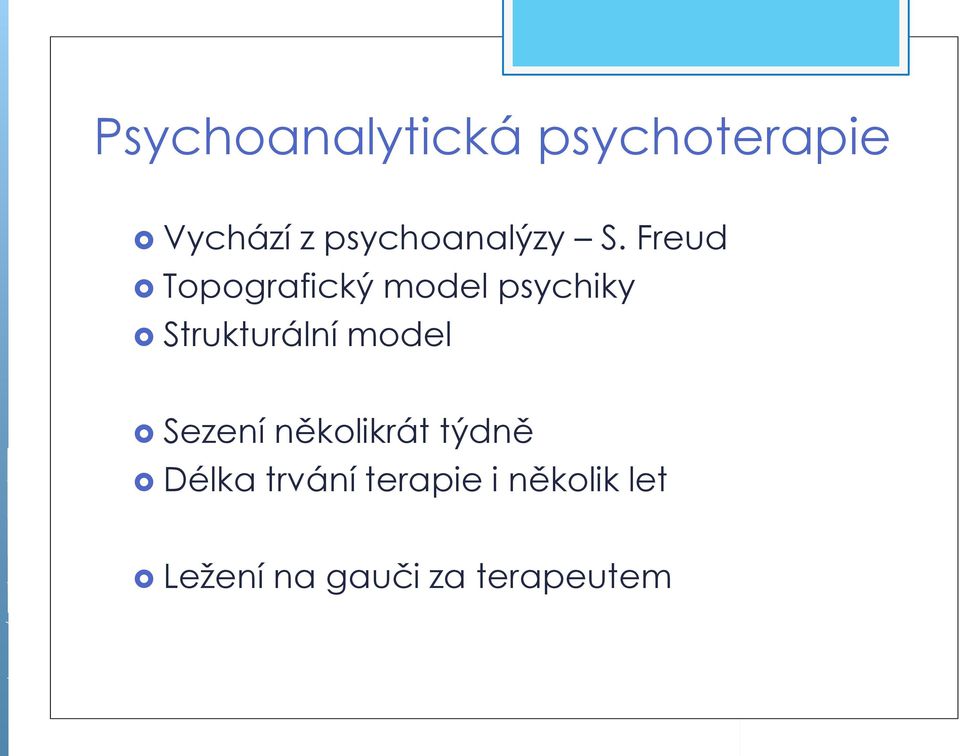 Freud Topografický model psychiky Strukturální
