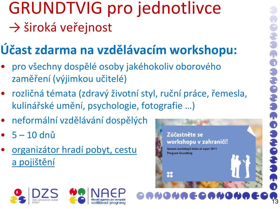 témata (zdravý životní styl, ruční práce, řemesla, kulinářské umění, psychologie,