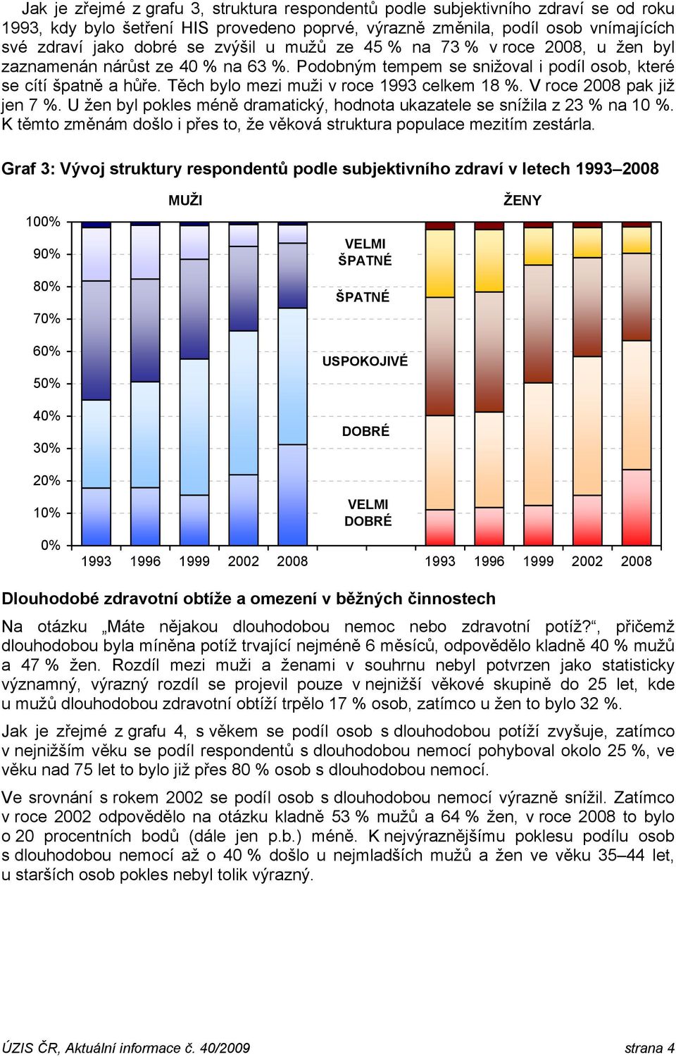 Těch bylo mezi muži v roce 1993 celkem 18 %. V roce 2008 pak již jen 7 %. U žen byl pokles méně dramatický, hodnota ukazatele se snížila z 23 % na 10 %.