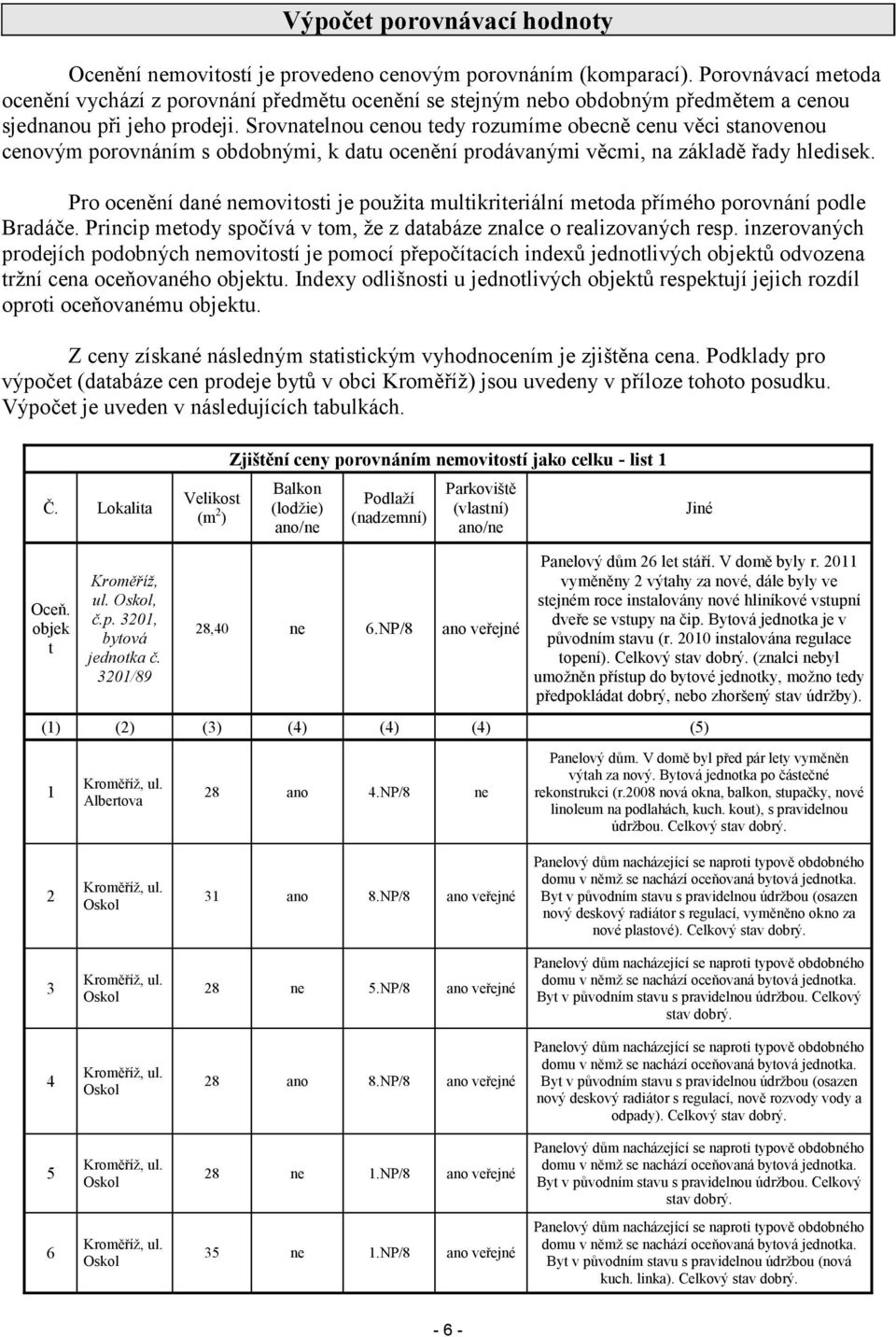 Srovnatelnou cenou tedy rozumíme obecně cenu věci stanovenou cenovým porovnáním s obdobnými, k datu ocenění prodávanými věcmi, na základě řady hledisek.