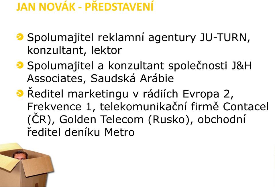 Saudská Arábie Ředitel marketingu v rádiích Evropa 2, Frekvence 1,