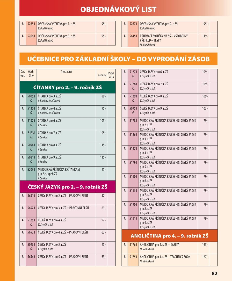 Brukner, ČÍTANKA pro 4. r. ZŠ J. Brukner, ČÍTANKA pro 6. r. ZŠ ČÍTANKA pro 7. r. ZŠ ČÍTANKA pro 8. r. ZŠ ČÍTANKA pro 9. r. ZŠ A 52031 METODICKÁ PŘÍRUČKA K ČÍTANKÁM pro 2.