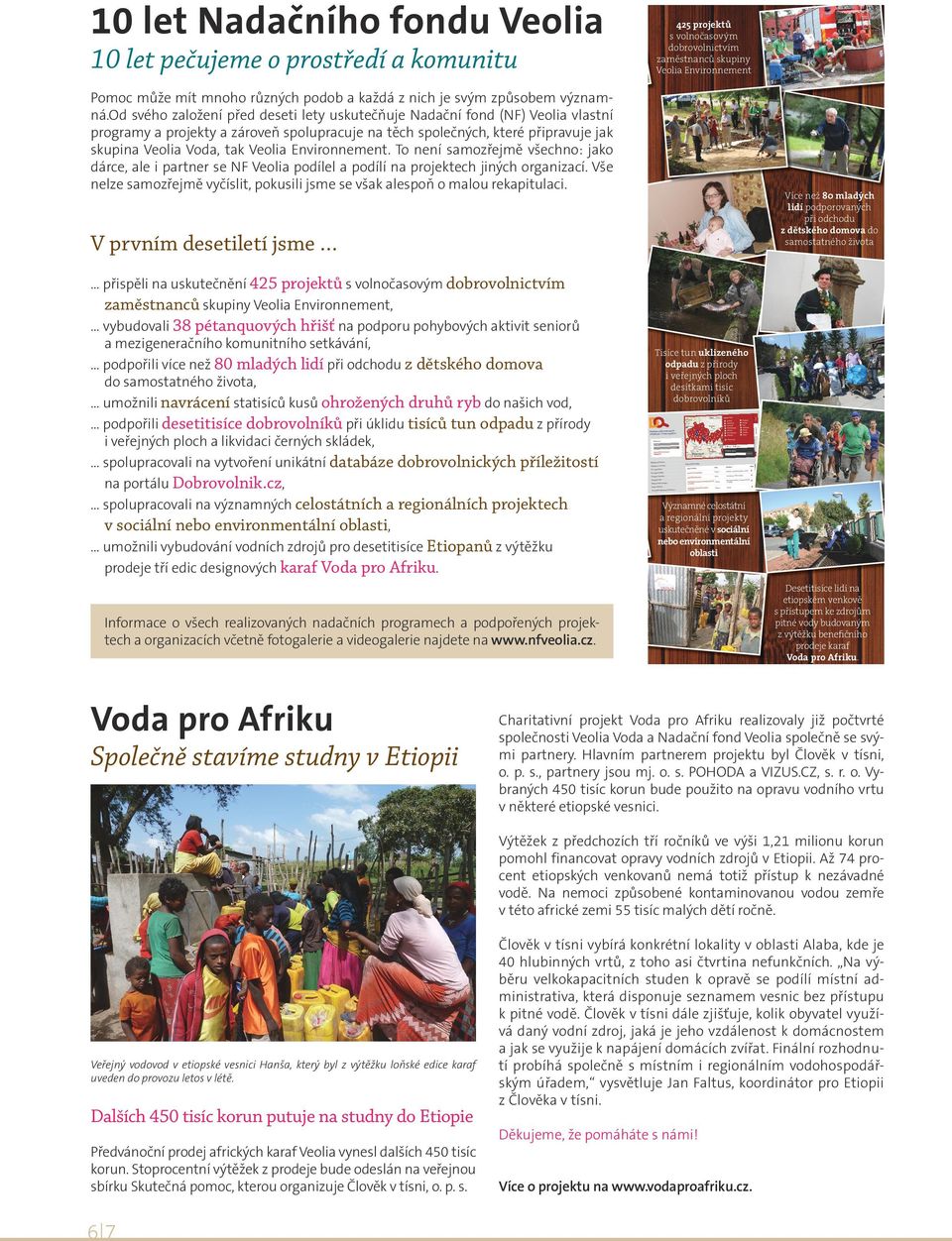 od svého založení před deseti lety uskutečňuje Nadační fond (NF) Veolia vlastní 38 pétanquových hřišť na podporu pohybových programy a projekty a zároveň spolupracuje na těch společných, které