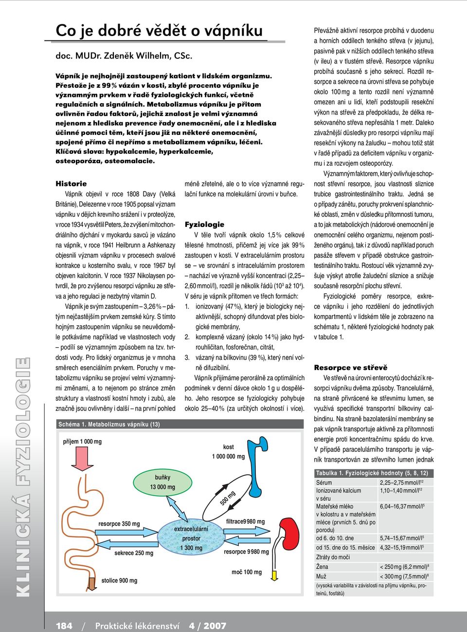 Metabolizmus vápníku je přitom ovlivněn řadou faktorů, jejichž znalost je velmi významná nejenom z hlediska prevence řady onemocnění, ale i z hlediska účinné pomoci těm, kteří jsou již na některé