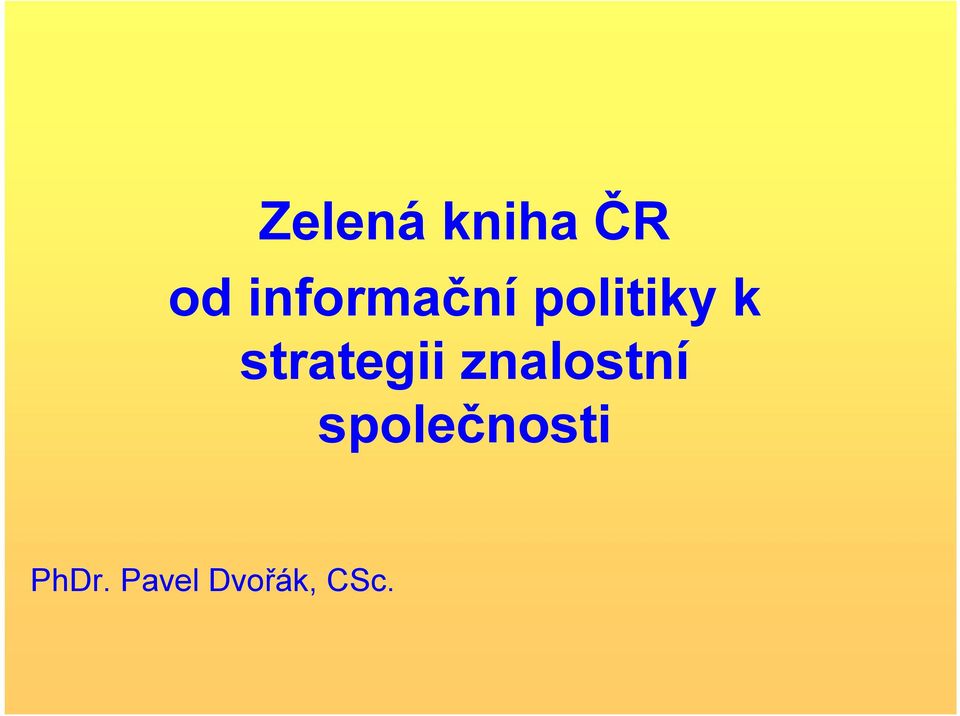 strategii znalostní