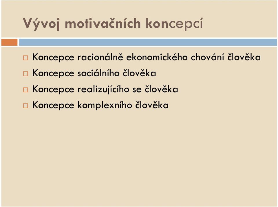 Koncepce sociálního člověka Koncepce