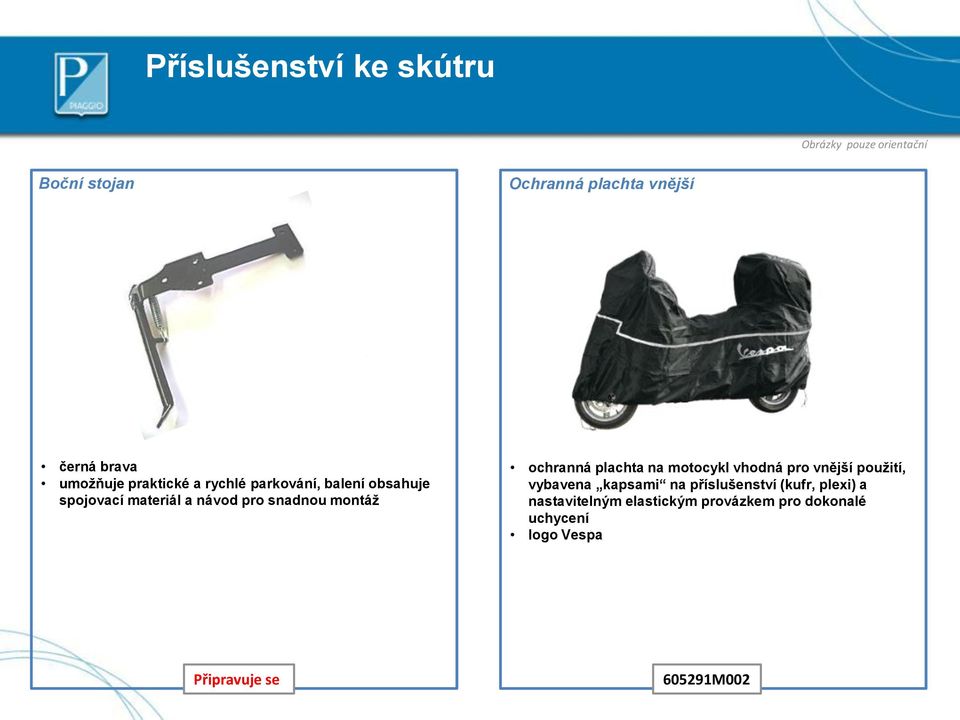 montáž ochranná plachta na motocykl vhodná pro vnější použití, vybavena kapsami na příslušenství