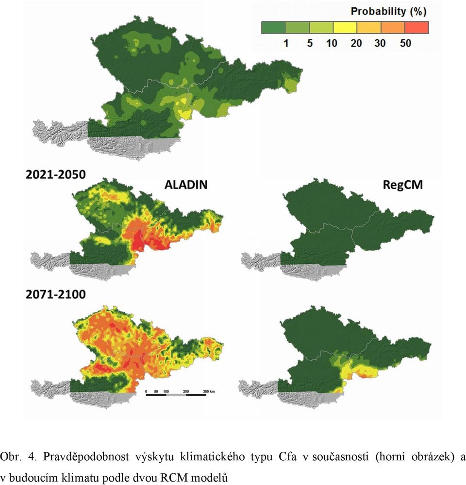 klimatického typu Cfa v