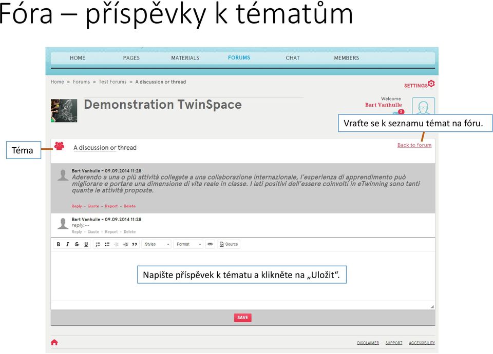 témat na fóru.