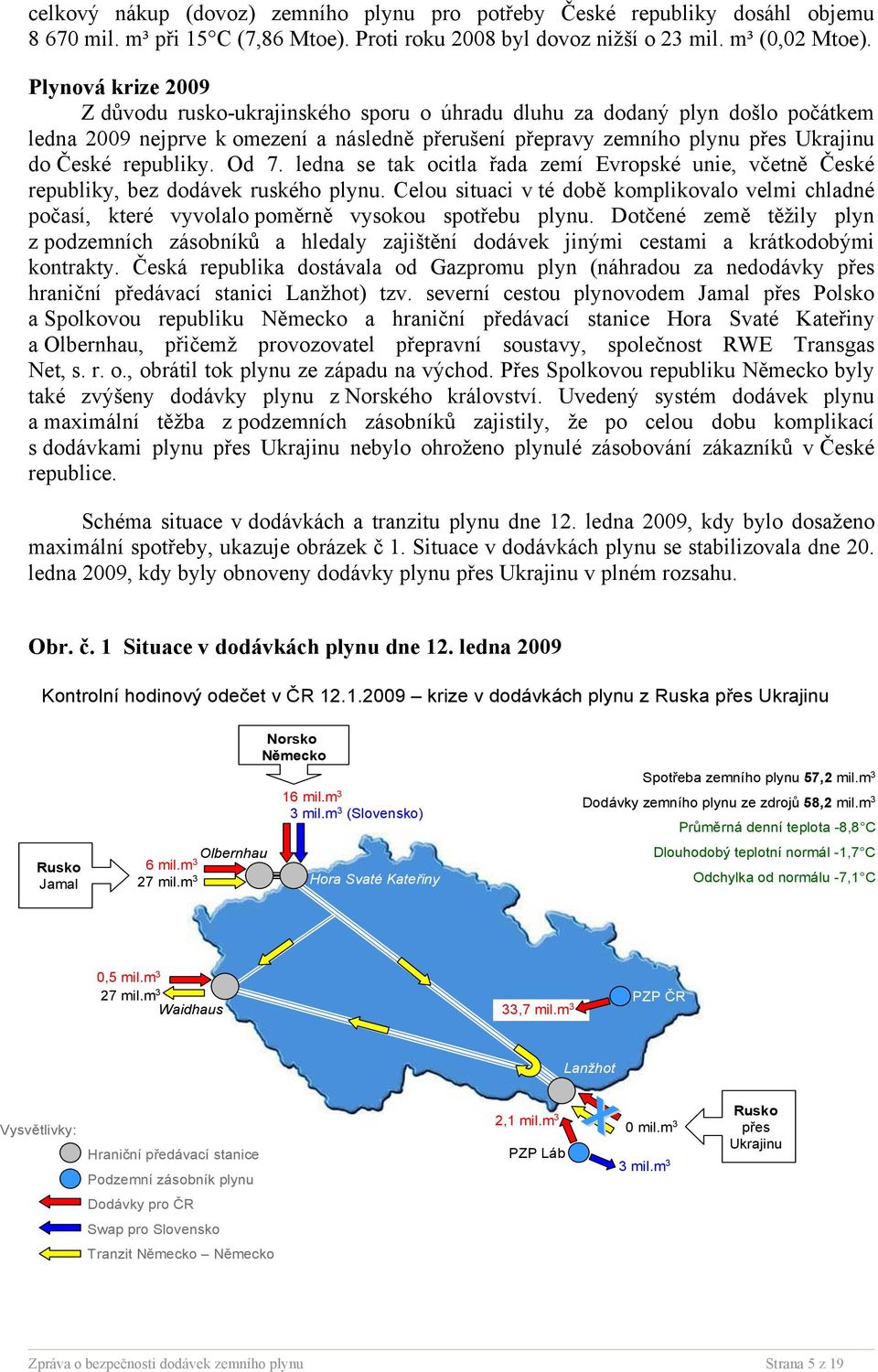 republiky. Od 7. ledna se tak ocitla řada zemí Evropské unie, včetně České republiky, bez dodávek ruského plynu.