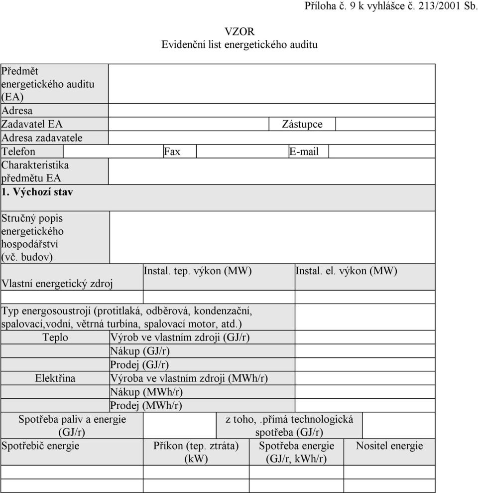 výkon (MW) Typ energosousrojí (proilaká, odběrová, kondenzační, spalovací,vodní, věrná urbína, spalovací moor, ad.