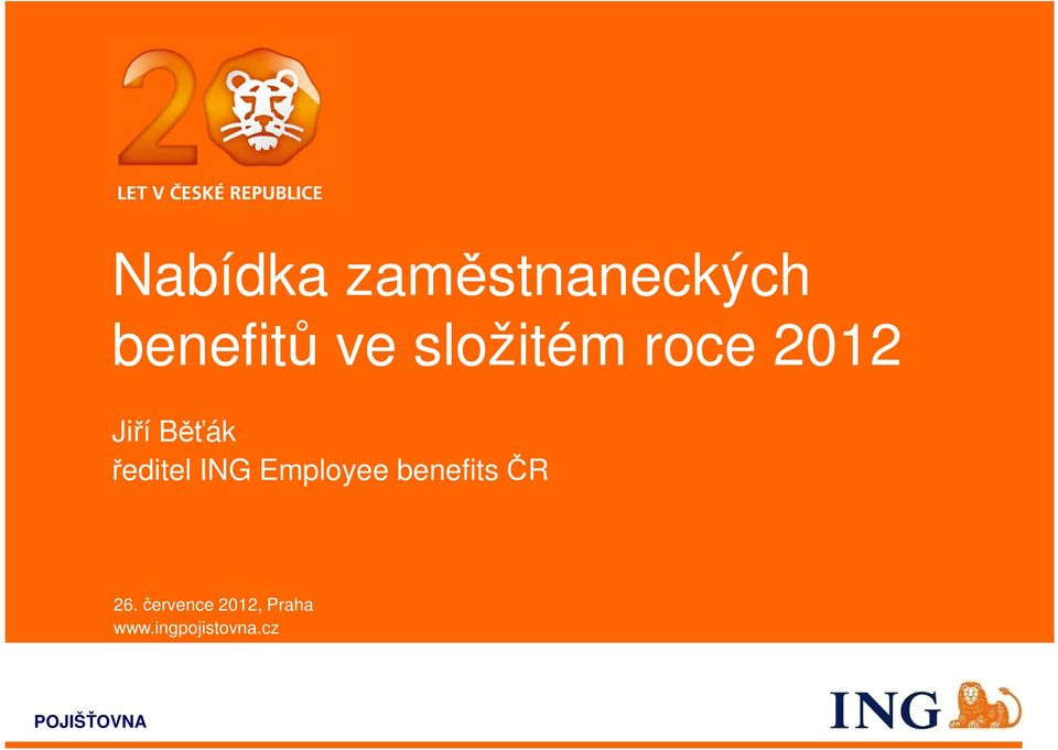 ING Employee benefits ČR 26.