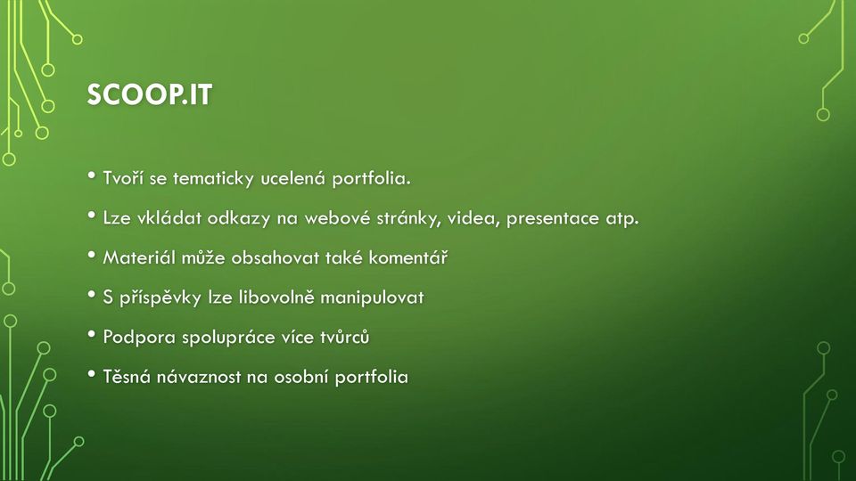 Materiál může obsahovat také komentář S příspěvky lze